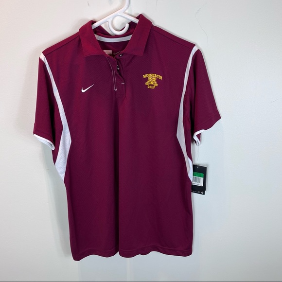 Nike Tops - ⭐️ NIKE University of Minnesota Golf Polo Shirt